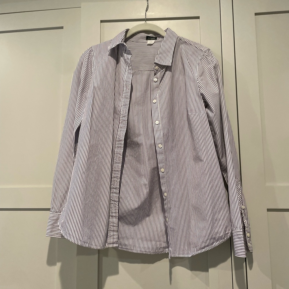 J. Crew Stripe Button Down